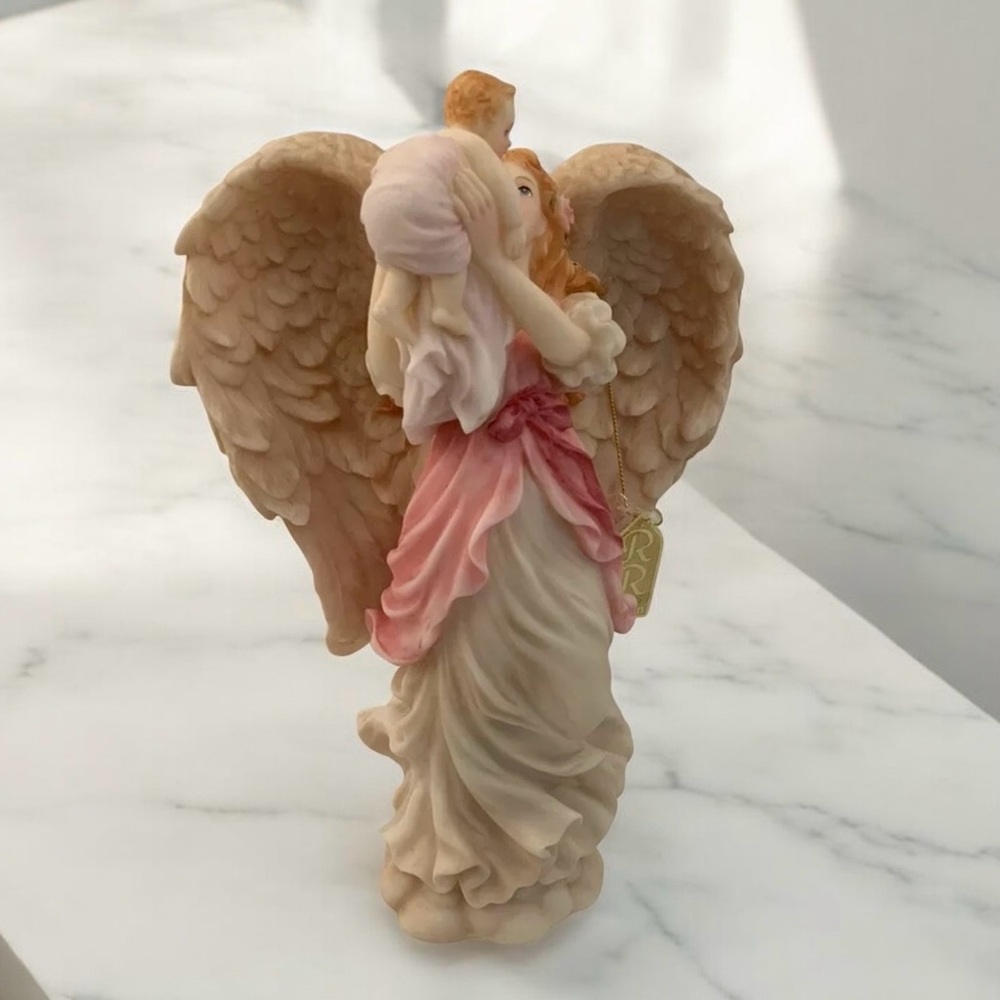 Angel Statue Motherhood Series Mariah, ‘Heavenly Joy” By Roman Seraphim Classics - Picture 4 of 10